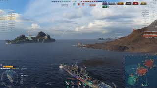 Baltimore T8 US cruiser | 6 Kills, HC, Conf, 195k Damage | World of Warships