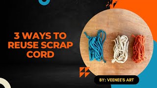 3 use of scrap macrame cord|| how to use macrame leftover|| use of scrap thread