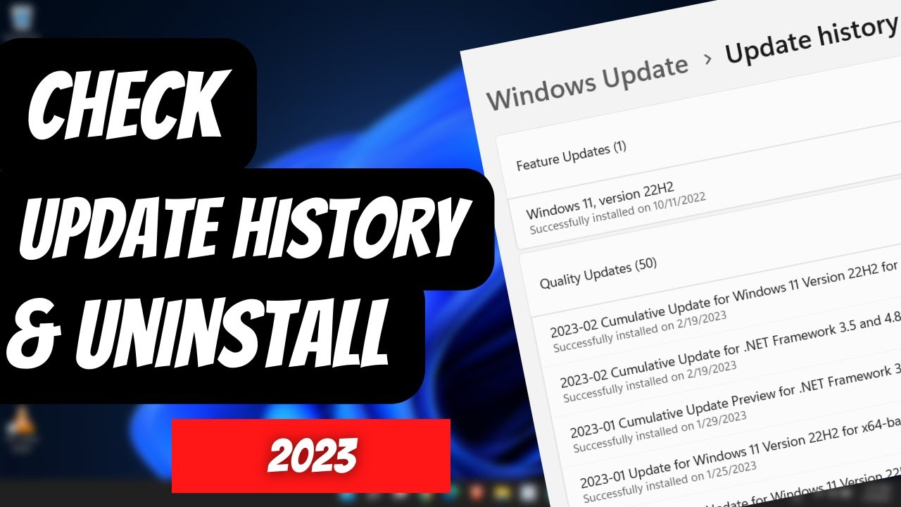 How To View Update History & Uninstall Updates In Windows 11/10[Super ...