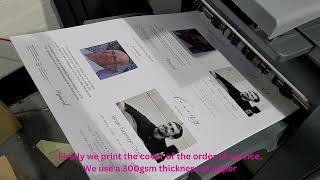 The Printing Process Of An Order Of Service