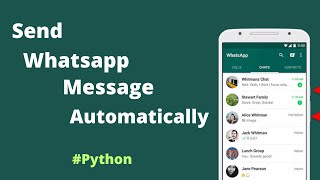 How to send Whatsapp message automatically using python