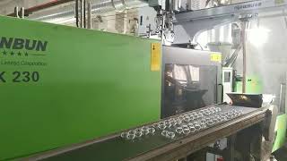 SUNBUN 230  Cosmetic cream bottle automatic plastic horizontal injection molding machine ps acrylic