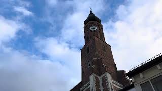 Straubing - Basilika St. Jakob Vollgeläut zum Hochfesteinläuten zu Weihnachten 2024