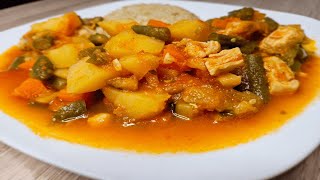 Zucchini Vegetable, Carrot, Potato, and Green Bean Stew Recipe | Easy One-Pot Vegetable Stew