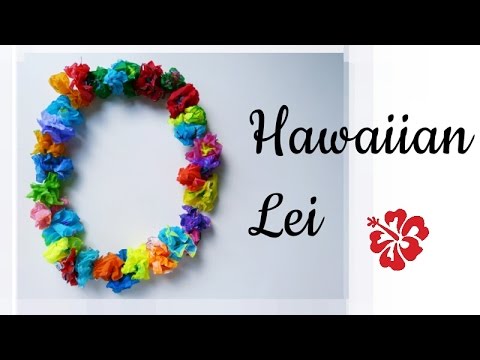 DIY Hawaiian Lei using tissues || Handmade Necklace DIY Hawaiian Lei using tissues || Handmade Necklace