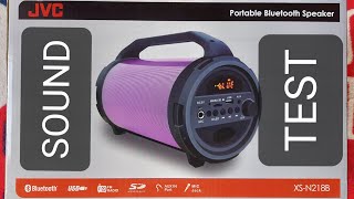 JVC - XS-N218B Bluetooth Speaker  Sound Test = 1...