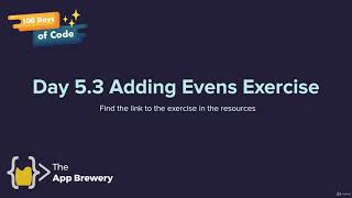 [Interactive Coding Exercise] Adding Even Numbers | 100 Days of Code: Complete Python Pro Bootcamp