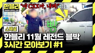 [스페셜] (3시간) 무리한 끼어들기 후 적반하장으로 화내는 카니발 차주💦 | 11월 블랙박스 모음집 #1