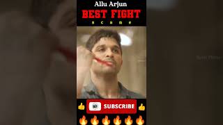 Allu arjun best fight scane | Allu arjun action scane #shorts #viral  #shortvideo #alluarjun #action