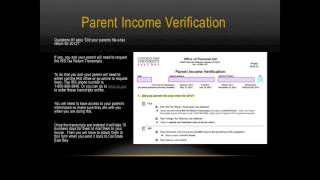 Parent Income Verification Tutorial: CSU East Bay EOP