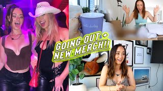 weekend vlog: going out, new merch, + tk's apartment!!
