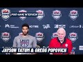 Jayson Tatum and Gregg Popovich on Team USA's Loss to Nigeria | Post-Game Interview