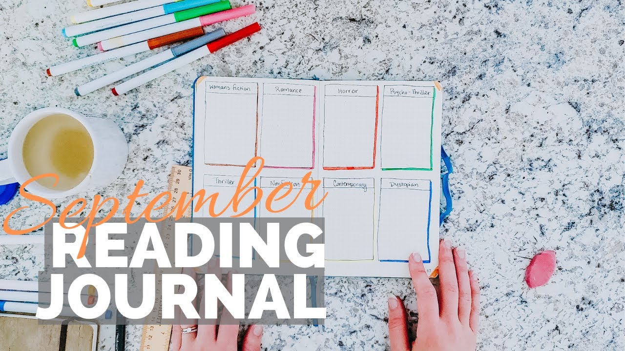September Reading Journal Setup August Flip Through 2019 Youtube