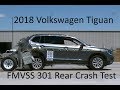 2018-2024 Volkswagen Tiguan (LWB) FMVSS 301 Rear Crash Test (50 Mph)