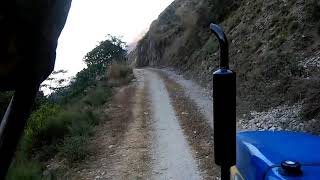 Nepal gulmi limgha off road tractor driving