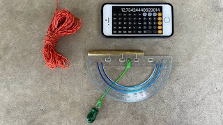 DIY Clinometer - homeschooling, trigonometry, real world uses, over-the-top plumb bob!