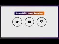 Social Media Icon With Hover Effect Using Html Css Only