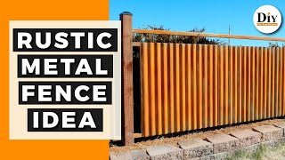 Steel Fence Design Ideas - Build a Rustic Fence