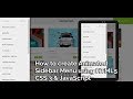 How to Create Animated Sidebar Menu using HTML 5, CSS 3 & JavaScript