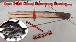 make fishing floats using original katilayu wood | Evi Sudrajat Official