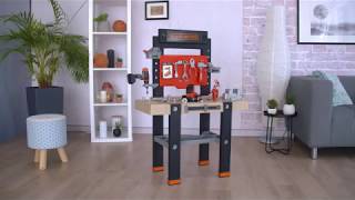 Smoby Black and Decker verktøybenk - 103 cm masse inkludert