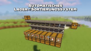 Automatisches Sortierungs-/Lagersystem Minecraft 1.19+1.20 (Java&Bedrock)Komplettes Tutorial Deutsch