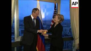 Secretary of State Hillary Rodham Clinton gave Russian Foreign Minister Sergey Lavrov with a 'reset