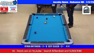 Jacoby Open 2025 - RYAN ANTINOJA  V  JEFF GLAZA - 1/3/25