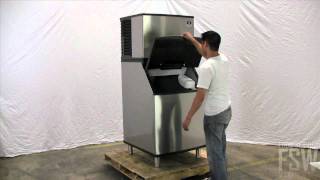 Manitowoc Half Size Cube Ice Machine w/ Storage Bin - Indigo Series Video (IY-0594N_B-570)