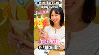 A Japanese lady shares the best Cafe and Sweets, Premium Fruits Parfait in Tokyo Station!