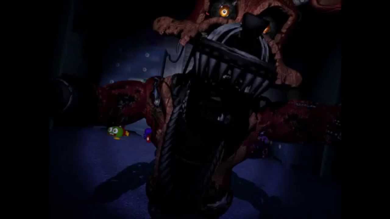 FNaF 4: Nightmare Foxy Jumpscare - YouTube