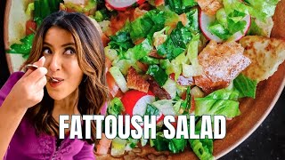 How to Make Fattoush Salad | The Mediterranean Dish