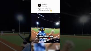 This throw saved the game… 😲 #baseball