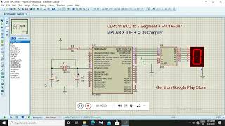 PIC16F887 + CD4511 BCD To 7 Segment Decoder Demo - \