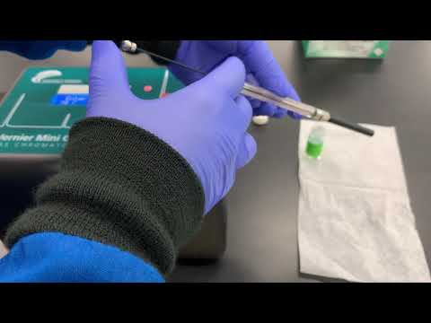 Why is important to wash the GC syringe before and after using?