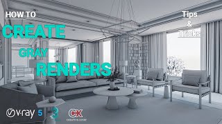 Create Gray Render | V-ray 5 | 3ds Max | Tips and Trick - 03