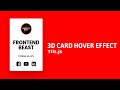 Javascript Mousemove 3D Parallax Tilt Effect using Vanilla tilt.js | 3D Card Hover Effect [Easy]