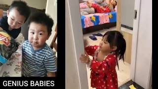 Funny twin babies actions not for laugh at twins lol ok