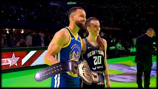 Stephen Curry vs Sabrina Ionescu 3-Point Contest - 2024 NBA All-Star Saturday Night