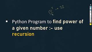 Power of Number Using Recursion | Recursion in Python