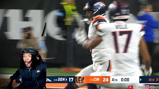 GAME OF THE YEAR!! Denver HATER Goes CRAZY After INSANE GAME vs Bengals Full Highlights (reaction)