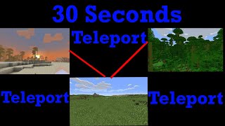 Minecraft, but I get randomly teleported every 30 seconds