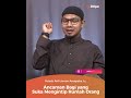 ancaman bagi yang suka mengintip rumah orang ustadz arif usman anugraha lc