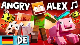 "ANGRY ALEX" 🎵 [OFFIZIELLE DEUTSCHE VERSION A] Minecraft Animation Music Video - auf Deutsch