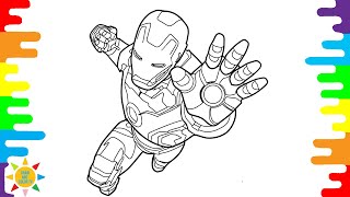 Iron Man Coloring Pages | Avengers Coloring Pages | Tobu - Seven