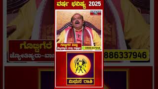 Mithuna Rashipala | ವರ್ಷ ಭವಿಷ್ಯ 2025 | 2025 New Year Horoscope | Gottigere Shivanna | Astrology