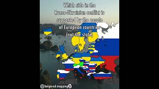WHICH COUNTRY THE EUROPEAN PEOPLE SUPPORT | #shorts