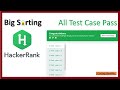 Big Sorting Hackerrank Solved | Problem Solving | Java