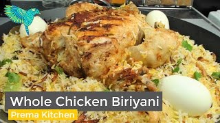 Whole Chicken Biriyani in Pressure Cooker, Chicken Biriyani, Murg Mussalam