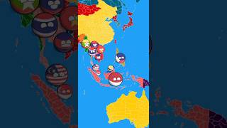 what if all ASEAN countries unite as a single country 😱😱🤯 #countryballs #philippines #india #world